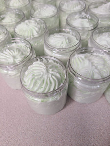 Cucumber whipped soap